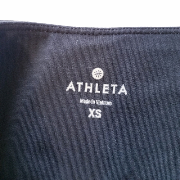 🌸 Athleta | High Waist Leggings + Zipper XS,‎ Black - Picture 4 of 8